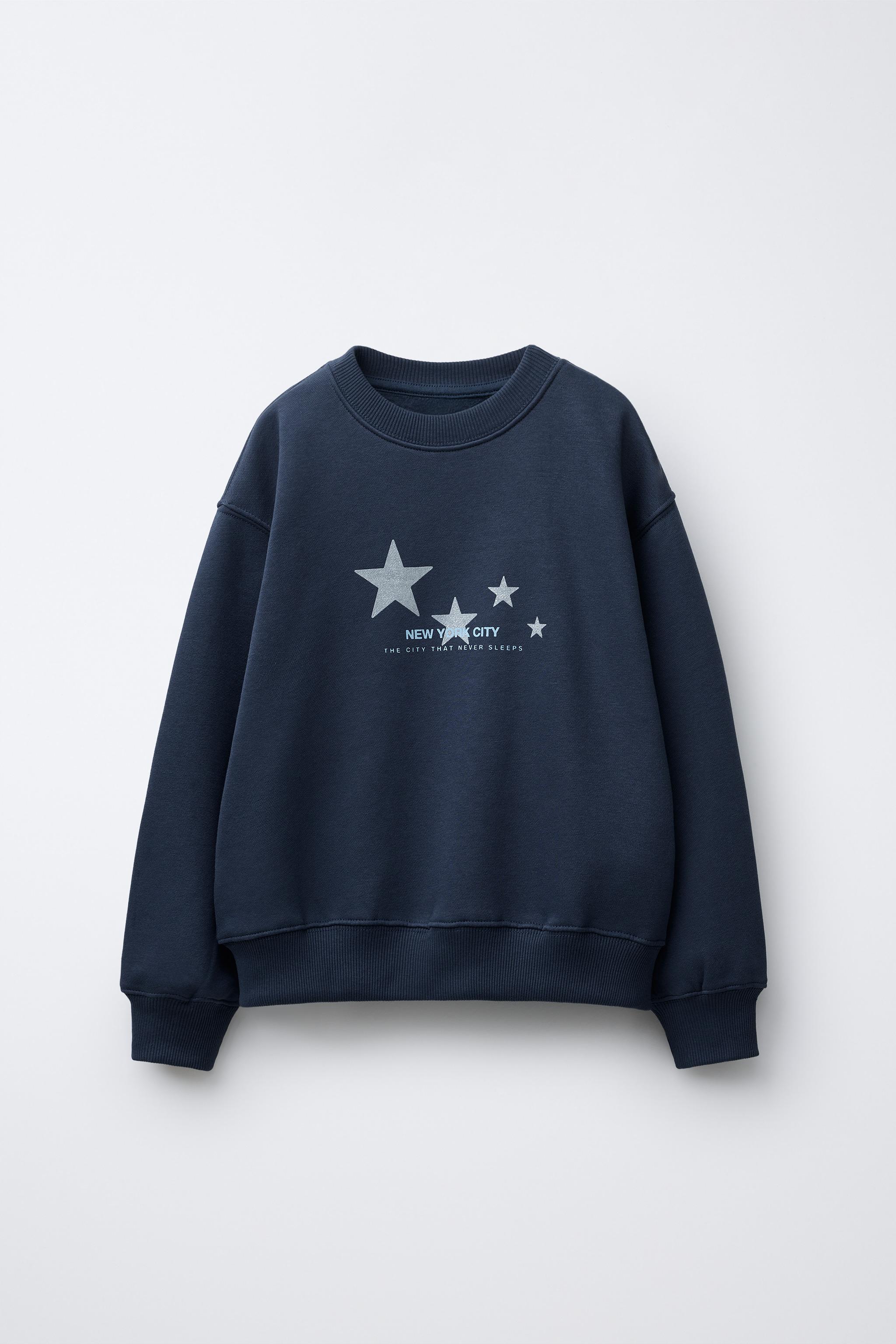 SPARKLY STAR PRINT SWEATSHIRT
